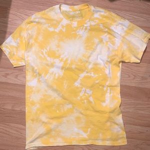One of a Kind Yellow Marble Over Sized T-shirt